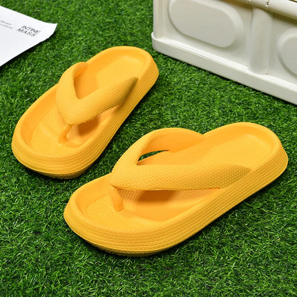MAEDEF 2024 Flip Flops Men and Women Summer Anti-skid Outdoor Casual Light Beach Sandals Thick Platform House Bathroom Slippers