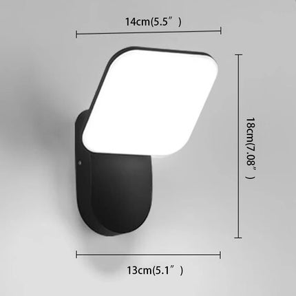 Wall Lamp Outdoor Garden Waterproof Illuminate Porch Light Home Courtyard Rotatable Lamps for Room Decor Sensor LED Lights