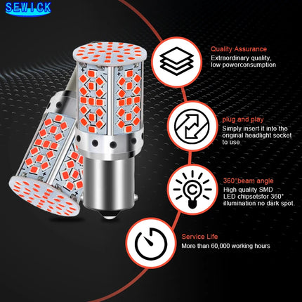 2pcs LED For Toyota Corolla 2002-2014 2003 2004 2005 2006 2007 2008 2009 2010 2011 2012 2013 Brake Light Bulb Accessories