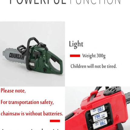 Large Size Children Electronic Chainsaw Kids Play Tools Pretend Play Tool Kits