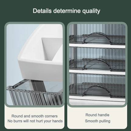 Storage box Multifunctional debris storage box Drawer-style dressing table Office desk Cosmetics multi-layer storage cabinet