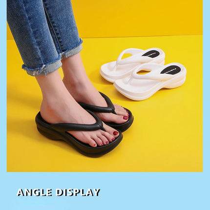 Woman House Slipper Wedges Cloud Sandals Summer Soft Flip Flops Beach Slides Home Garden Shoe Outdoor Ladies Female Girls