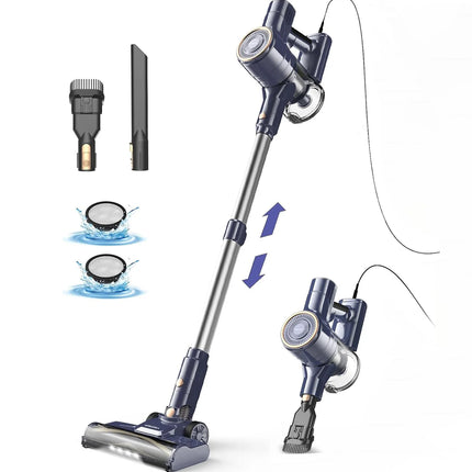 Vacuum Cleaner, 600W 23KPa Stick Vacuum, Free-Stand 6 in 1 Handheld Vacuum Cleaner