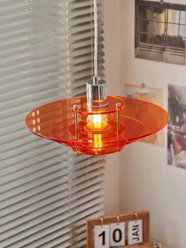 Mid-Ancient Chandelier Restaurant Simple Bar Bedside Study Island Table Exhibition Hall Nordic Creative Ufo Lamp