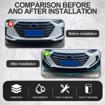 5Pcs Universal Car Front Bumper Separator Bumper Lip Body Kit Duck Lip Separator For BMW For Benz For Volkswagen For Honda