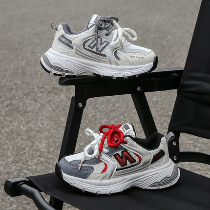 Todder Boys Mesh Shoes for Spring Autumn Children Causal Sneaker White Kid boy and girl outdoor shoes Color Mixed Student Shoes