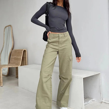 Women Casual Long Sleeve T-Shirts Spring Autumn Solid Slim Fit Pullovers Tees Shirts Female Streetwear Base Tees Tops  Casual