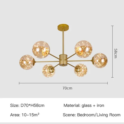 LED Chandeliers For Living Room Bedroom Decoration
