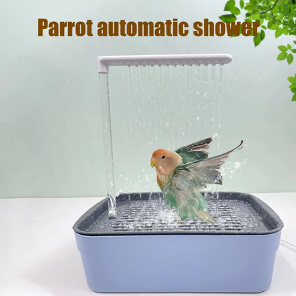 Durable Parrot Bath Electric Parrot Bathtub with Circulating Water Multifunctional Birds Shower Container for Lovebird for Grey