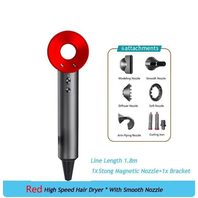Professional Leafless Hair Dryer, High-Speed Negative Ion 110,000 Rpm,