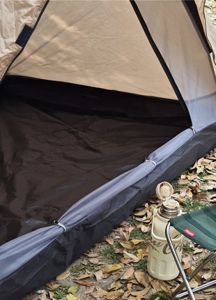 Fireproof 2 Person Winter Tent Hot Tent Waterproof Tunnel Dome Tent with Stove Jack and Snow Skirt for Camping Hiking 4 Season