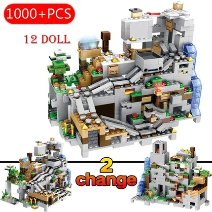Village Special Edition Building Blocks With Steve Action Figures Compatible