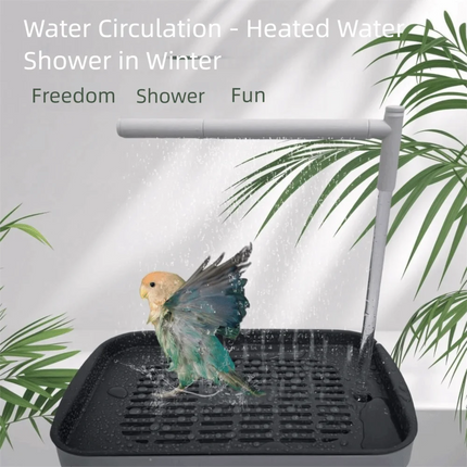New Automatic Parrot Bird Bath Tub USB Electric Pet Circulating Water Bathtub Bird Bathtub Shower Fountain Pet Supplies