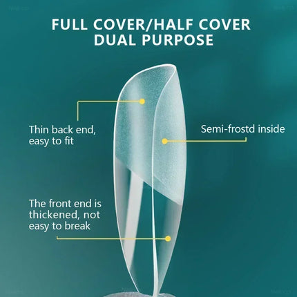 NAILPOP 120pcs Fake Nails Full Cover Press on Nails Coffin Soft Gel American