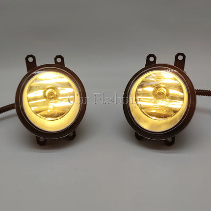 Car LED Fog Light For Toyota Vios Yaris Sedan 2013 2014 2015 2016 2017 with Wires Switch Harness Kit angel eyes Fog lamp cover