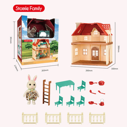 2025 New simulation furniture toys gift simulation room forest family small west