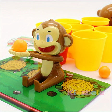 Cartoon Monkey Ball Interactive Game Party Board Game 2 Persons Competition  Shooting Set Table Toy