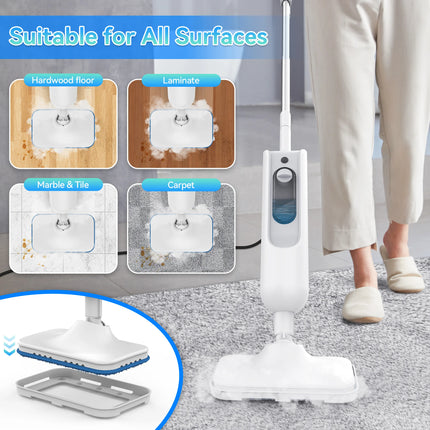 Powerful Steam Mop 6 in 1 Scrubbing Steam Vac Mop High Temperature Detachable Steam Cleaner