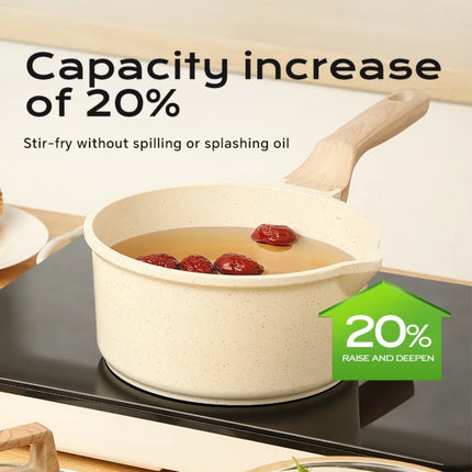 DONNOR 2.1QT kitchen Sauce Pan with Lid Nonstick Saucepan Non Stick Sauce Pots Cooking Pot