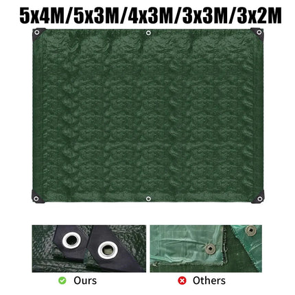 5x4m 4x3m 3x3m Large Waterproof Tarp Camping Tent Outdoor Shade Sail Ultralight Garden Canopy Awning Tourist Beach Sun Shelter