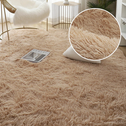 Gray Carpet for Living Room Plush Rug Bed Room Floor Fluffy Mats Anti-slip Home Decor Rugs Soft
