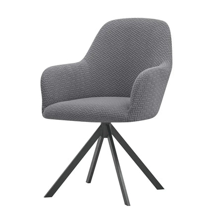 1/2/4/6pcs Elastic High Arm Dining Chair Covers Jacquard Office Chair Cover .