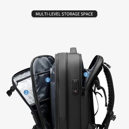 Travel Men 17 inch Laptop Backpack vacuum compression