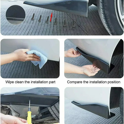 48cm Car Skirt Spoiler Rear Lip Side Skirt Winglets Diffusers Extension Rocker Splitters Corner Valance For BMW For Benz