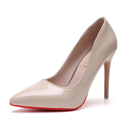 Plus size 34-43 Women's pointed high heels PU dress Wedding high heels Zapatos Mujer Women's high heels