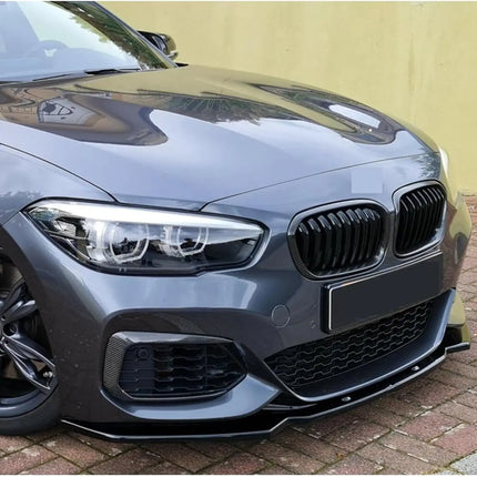 For BMW 1-Series F20 F21 2015~2019 118i 120i M135i M140i M Performance Front Bumper Splitter Lip Car Diffuser Body Kit Spoiler