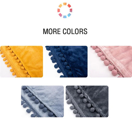 Blanket with Hair Ball, Super Soft Winter Warm Throw Blankets