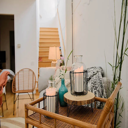 DIY Natural Wood Slices with Tree Rings Round Craft Board for Clay Crafts Base - Paulownia Wood Tray