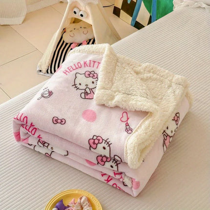 Plush Double-Layered Throw Blanket - Soft, Reversible, Machine Washable, All-Season Cozy