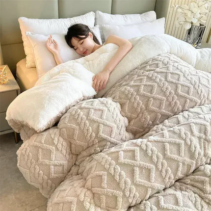 Winter Warm Blanket for Bed Artificial Lamb Cashmere Weighted Blankets Soft