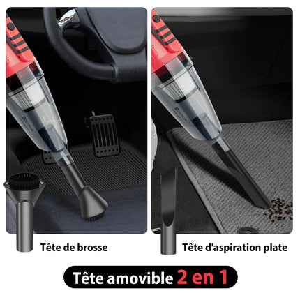 Handheld Vacuum Cleaner,2 IN 1 Home and Car Vacuum Cleaner Cordless with Powerful Suction