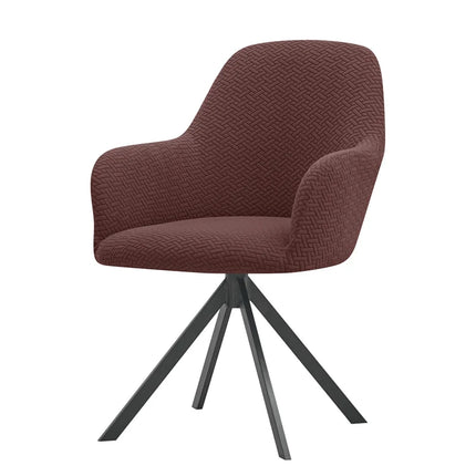 1/2/4/6pcs Elastic High Arm Dining Chair Covers Jacquard Office Chair Cover .