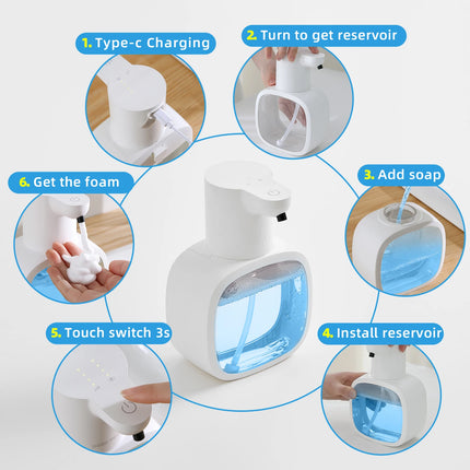 New Wall Mounted Automatic Soap Dispenser Foam Smart Hand Washing