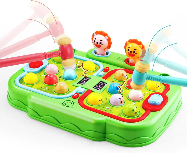 Hammer hamster game for toddlers, toys for boys and girls, interactive educational toys with sound and light for children