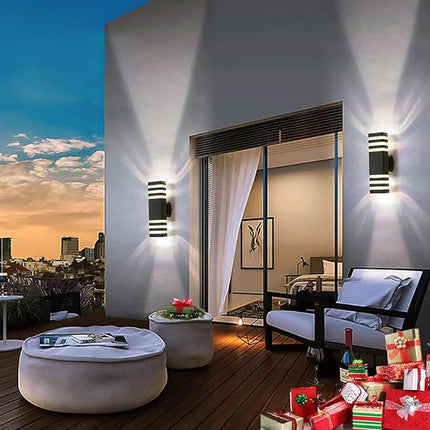 LED Outdoor Wall Lights E27 Up Down Exterior Wall Sconce IP65 Waterproof Led Sconce Lamp for Porch Front Door Garden Wall Lamp