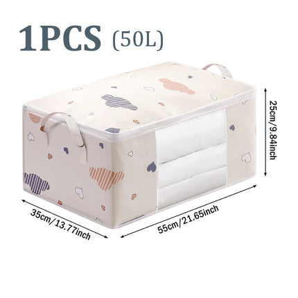 Quilt Clothes Big Capacity Storage Bag Quilt Bedding Storage Closet Organizer Wardrobe Organizer Blanket Sorting Bags Dust-proof