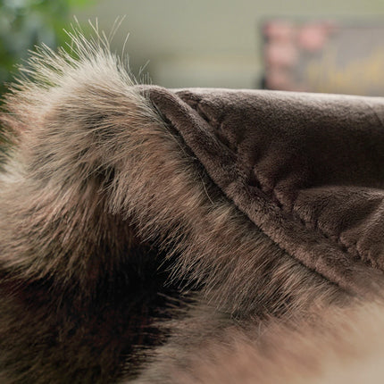 Luxury Faux Fur Blanket High-end Bed  Fox Fur Blankets For Beds Plaid on The Sofa