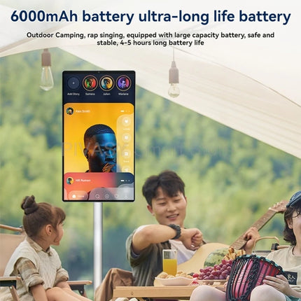 21.5 Inch Touch Screen Study Outdoor Android system 8G+128G Portable Rotatable 8-core Smart TV 6000mAH Battery-power Movable