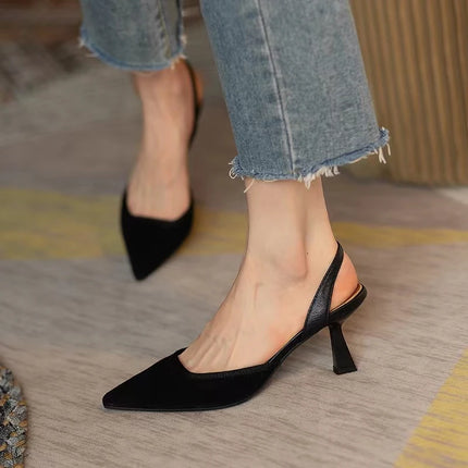 Pointed Toe Sexy High Heels Women New Sandals Summer Shoes 2023 Designer Party Shoes Dress Pumps Slingback Slippers Stilettos