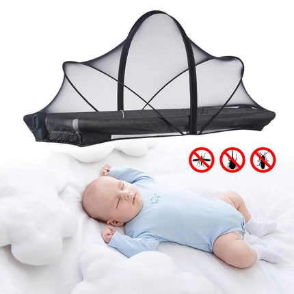 Foldable Mosquito Net Breathable Folding Crib Cover Bassinet Mosquito Net Cover for Travel Crib/Playpen