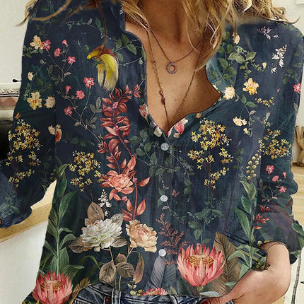 Temperament Loose Blouse Fashion Casual Woman Shirt Elegant Long Sleeve Shirt Woman Holiday Weekend Top