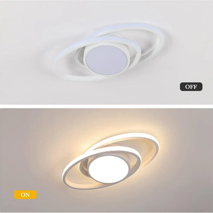 Modern LED Ceiling Light,39W 4385lm LED Ceiling Lamp for Bedroom Kitchen Living Room,Warm White 3000K 39CM