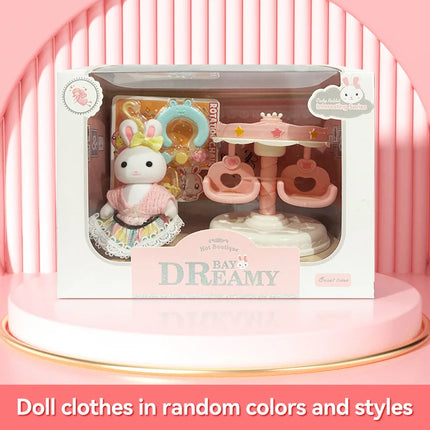 Little Rabbit Dresser Lovely Scene Play Toys Simulation Modelling Children