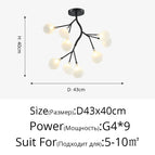 Black A 9 Heads / 3 shades of light