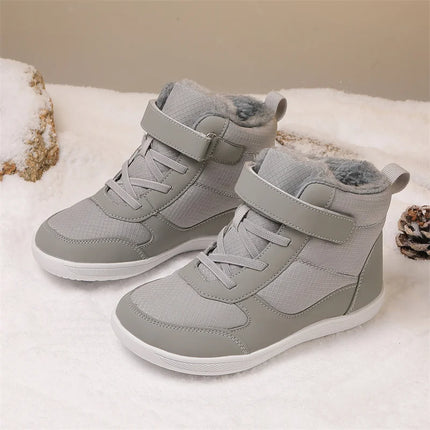 Winter Little/Big Kid Wide High Top Barefoot Shoes  for Boys/Girls