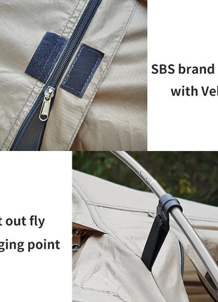 Fireproof 2 Person Winter Tent Hot Tent Waterproof Tunnel Dome Tent with Stove Jack and Snow Skirt for Camping Hiking 4 Season